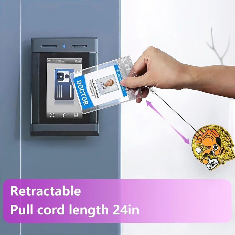 Bydevia This is Fine Dog Badge Reel Retractable, Funny Badge Reel for Nurse Nursing Student RN MA CNA LPN Medical Worker & Office Staff, This is Fine Badge Holder with Alligator Clip & 24” Durable Nylon Cord - Image 5
